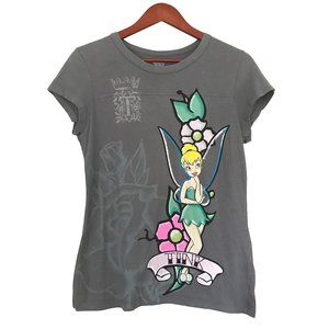 Disney Tinkerbell Grey Tee with Tattoo styling